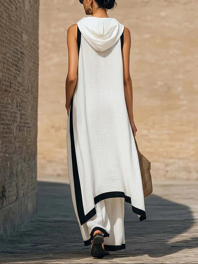 ARTISTIC CUT TRIM ELEGANT TWO-PIECE SET