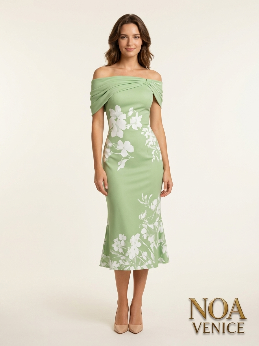Spring Summer Floral Printed Elegant Dresses
