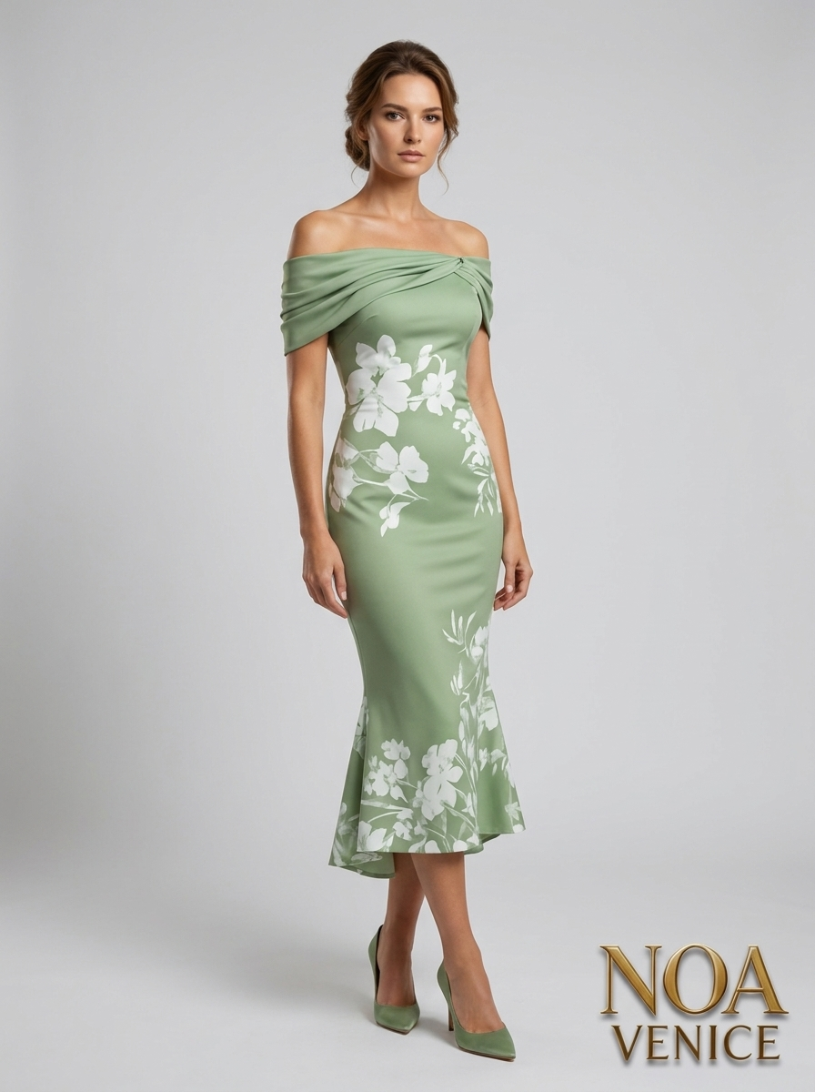 Spring Summer Floral Printed Elegant Dresses